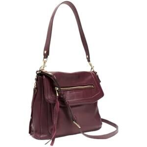 Aimee Kestenberg Leather Shoulder Bag - Fifth Avenue True Plum